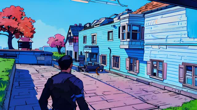 Gun Fight! Blue house