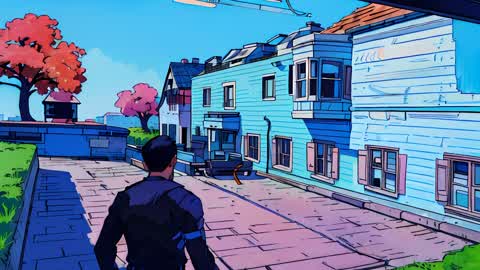 Gun Fight! Blue house