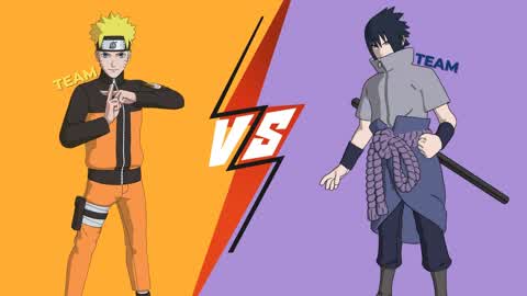 🦊TEAM NARUTO vs TEAM SASUKE🌀
