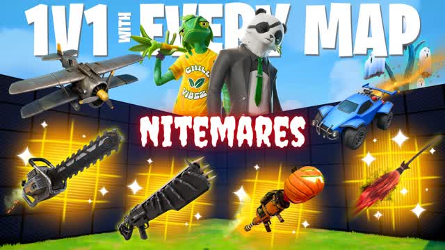 1V1 with Every Map [Nitemares]