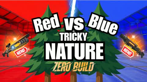 REDvsBLUE TRICKY 🌲NATURE🌲 NO BUILD🚫