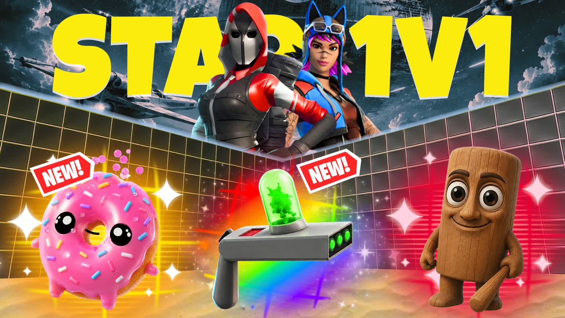 1V1 FFA スター 全武器 & 車両アリーナ 🎯 ⚔️