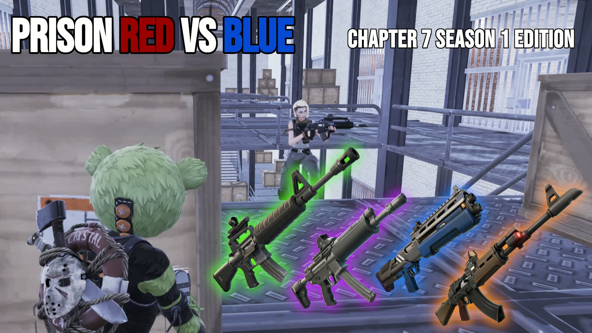 PRISON RED VS BLUE 5V5 ZERO BUILD