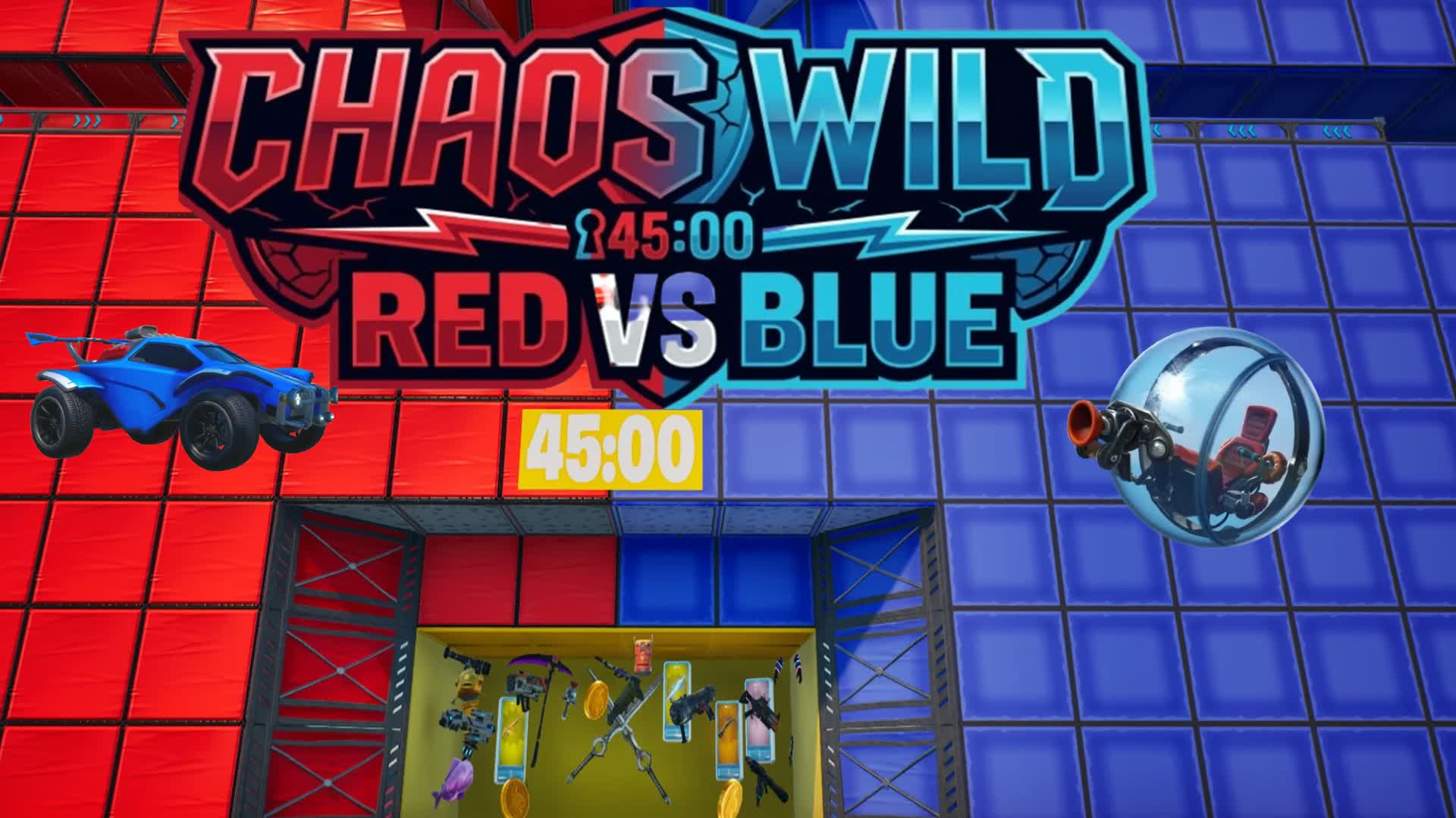 CHAOS WILD RED VS BLUE - Fortnite island 0642-7375-8822 by GuessWhoCarried