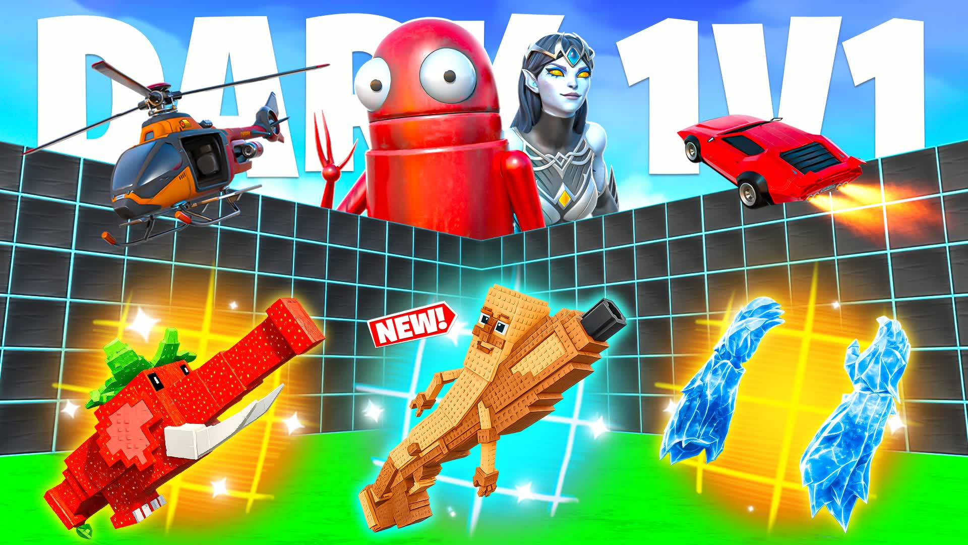 DARK 1V1 - ALL GUNS FFA⭐CMD