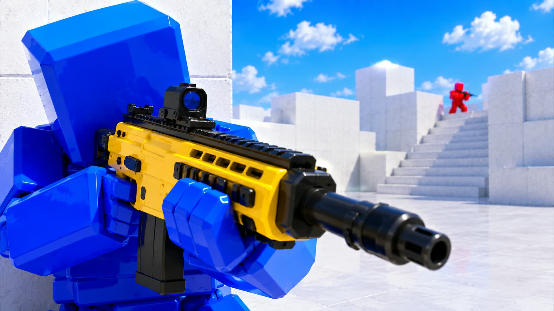 BLUE VS RED COMBAT RUSH 🔵🔴