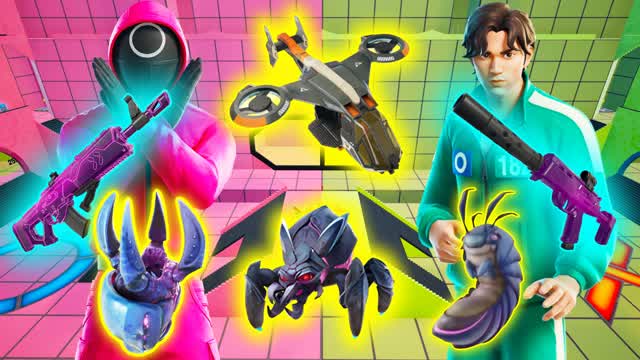 SQUID PINK VS GREENđŠ