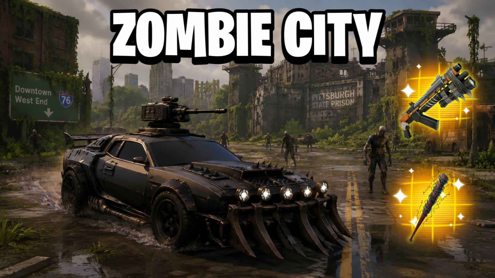 Zombie City 🚗 FFA ⭐️ The Walking Dead 🧟