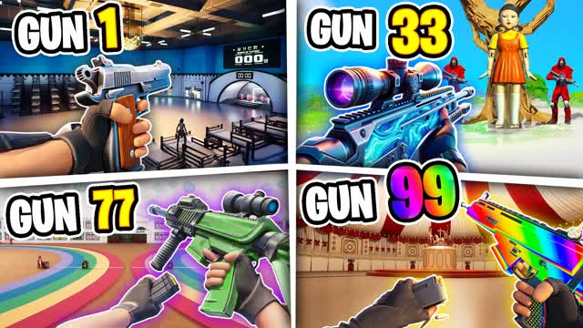 đŠSQUID GUN GAME FIRST PERSON ONE SHOTđ«