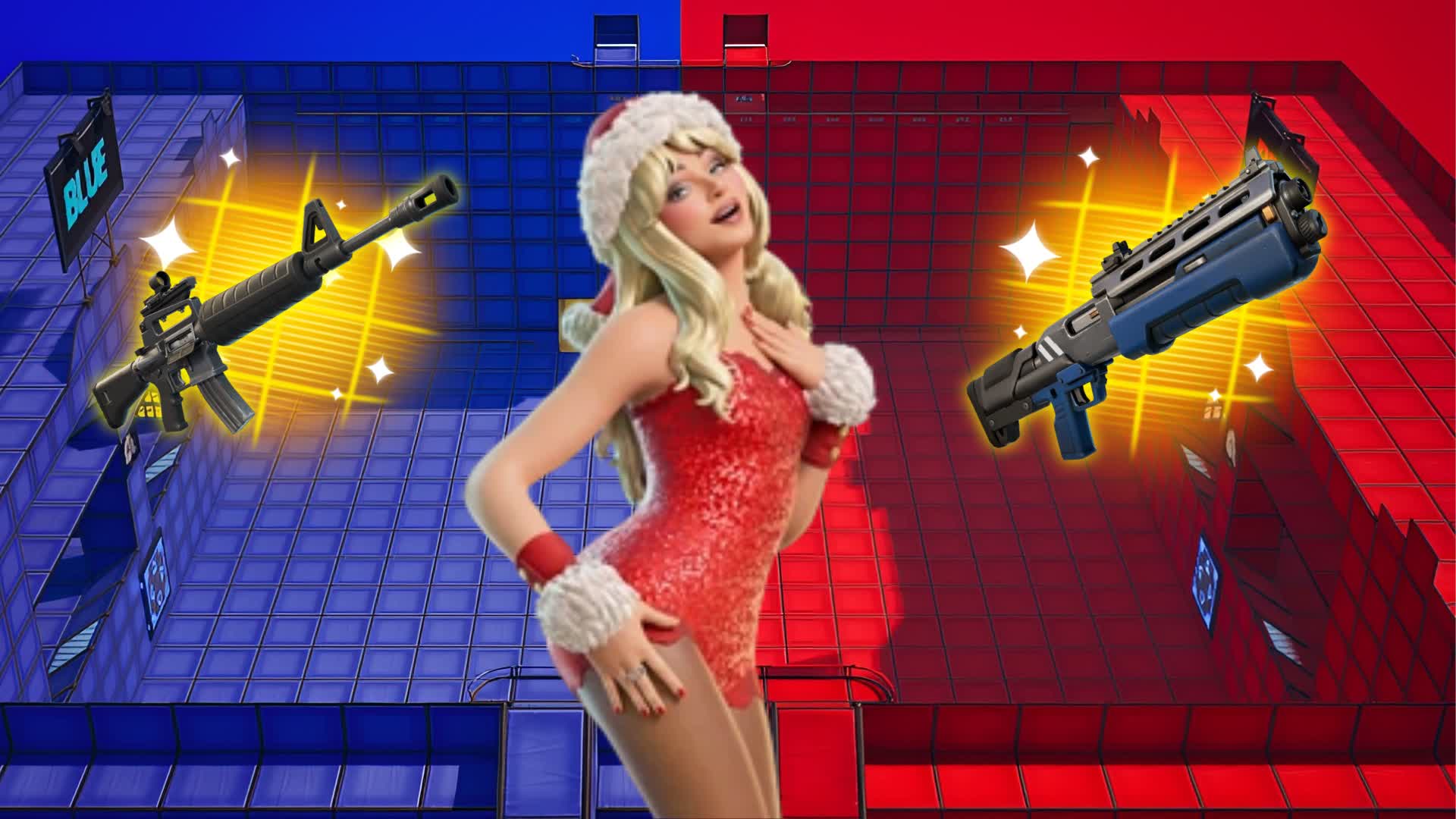 SANTA BEST RED VS BLUE 🔴🔵