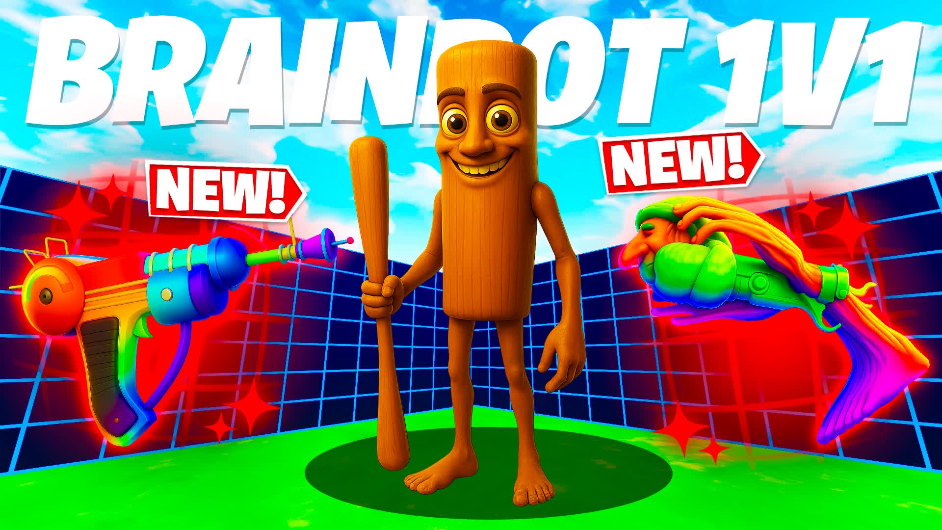 BRAINROT 1V1 - ALL GUNS & RIDES
