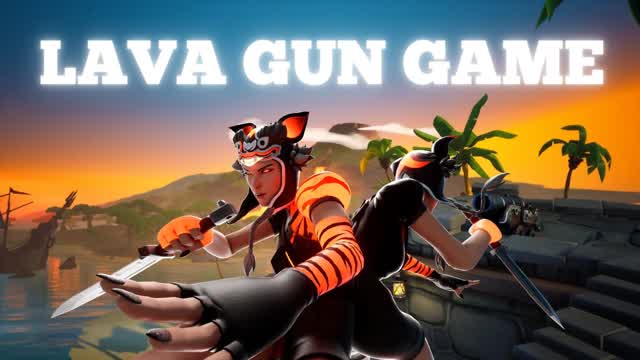 🌋LAVA GUN GAME🌋ONE SHOT