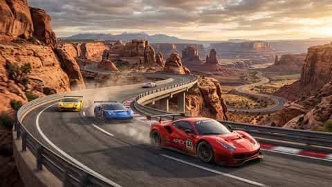 CANYON OVERPASS: SUPERCAR DRIFT 🏜️