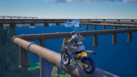 Cross pipe in bike!🏍️🛵