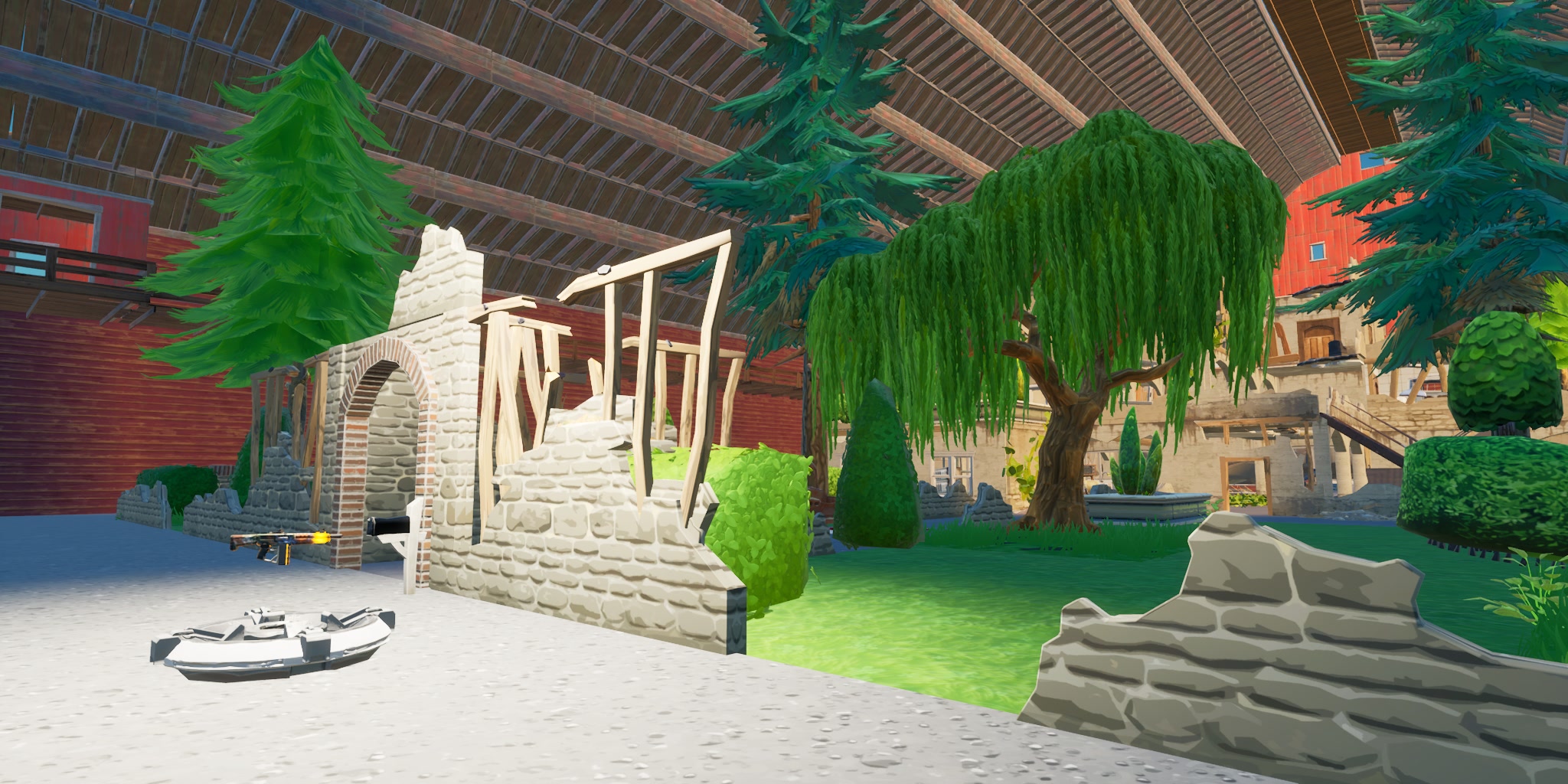 Red Vs Blue Arena Zero Build Barn