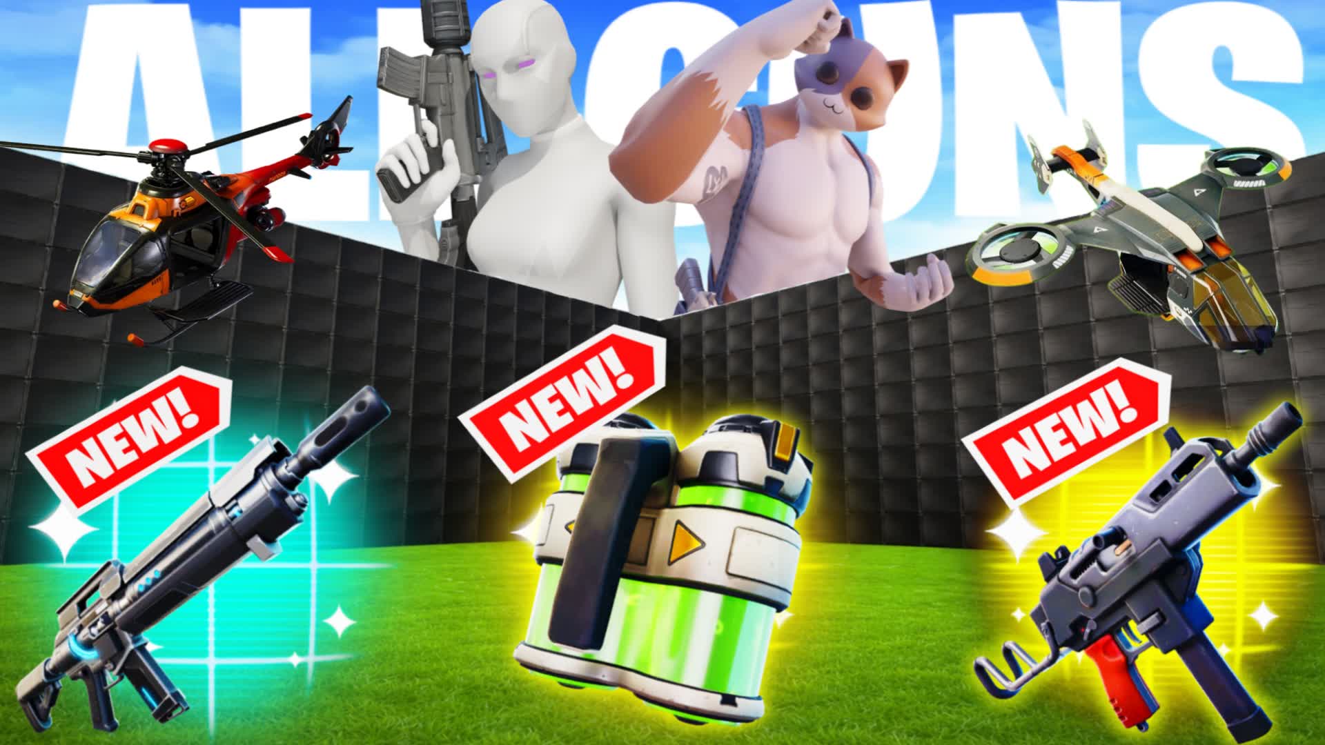 🌟Insane 1v1 - Free for all - all guns🔫