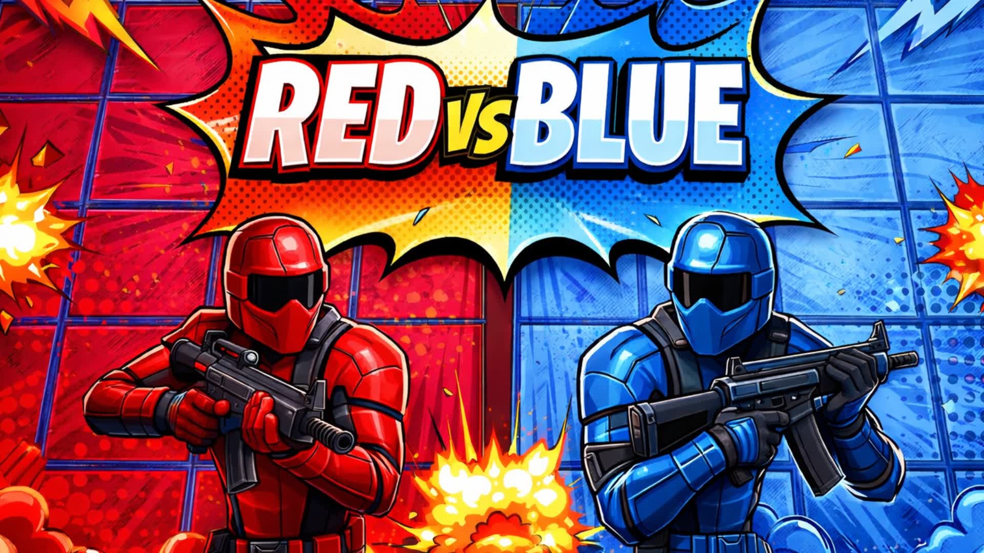 RED VS BLUE COMIC STYLE