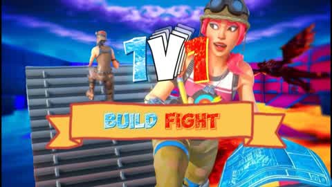 1v1 Build Fight water vs lava