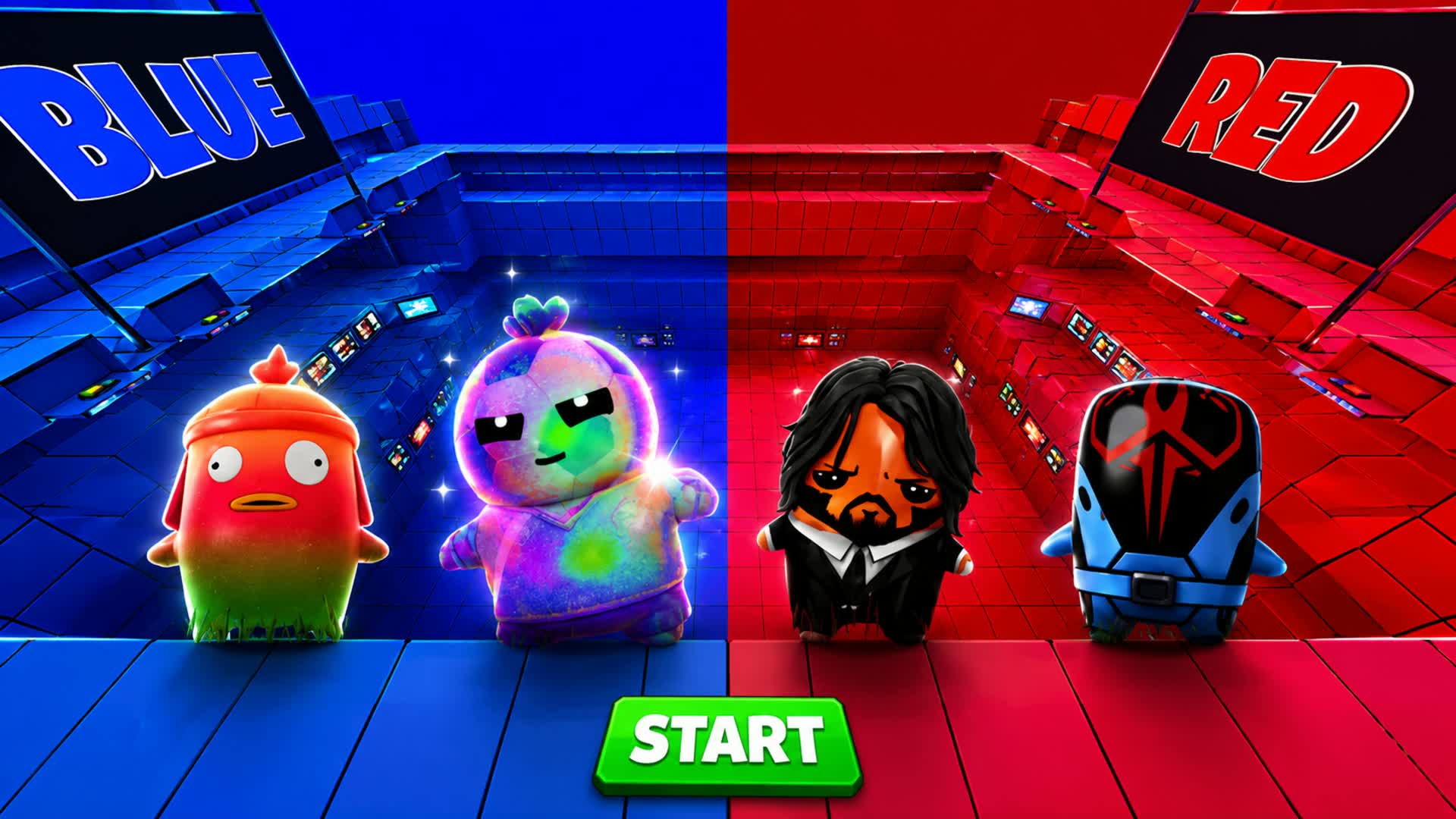 SUMMER RED VS BLUE HOT RVB