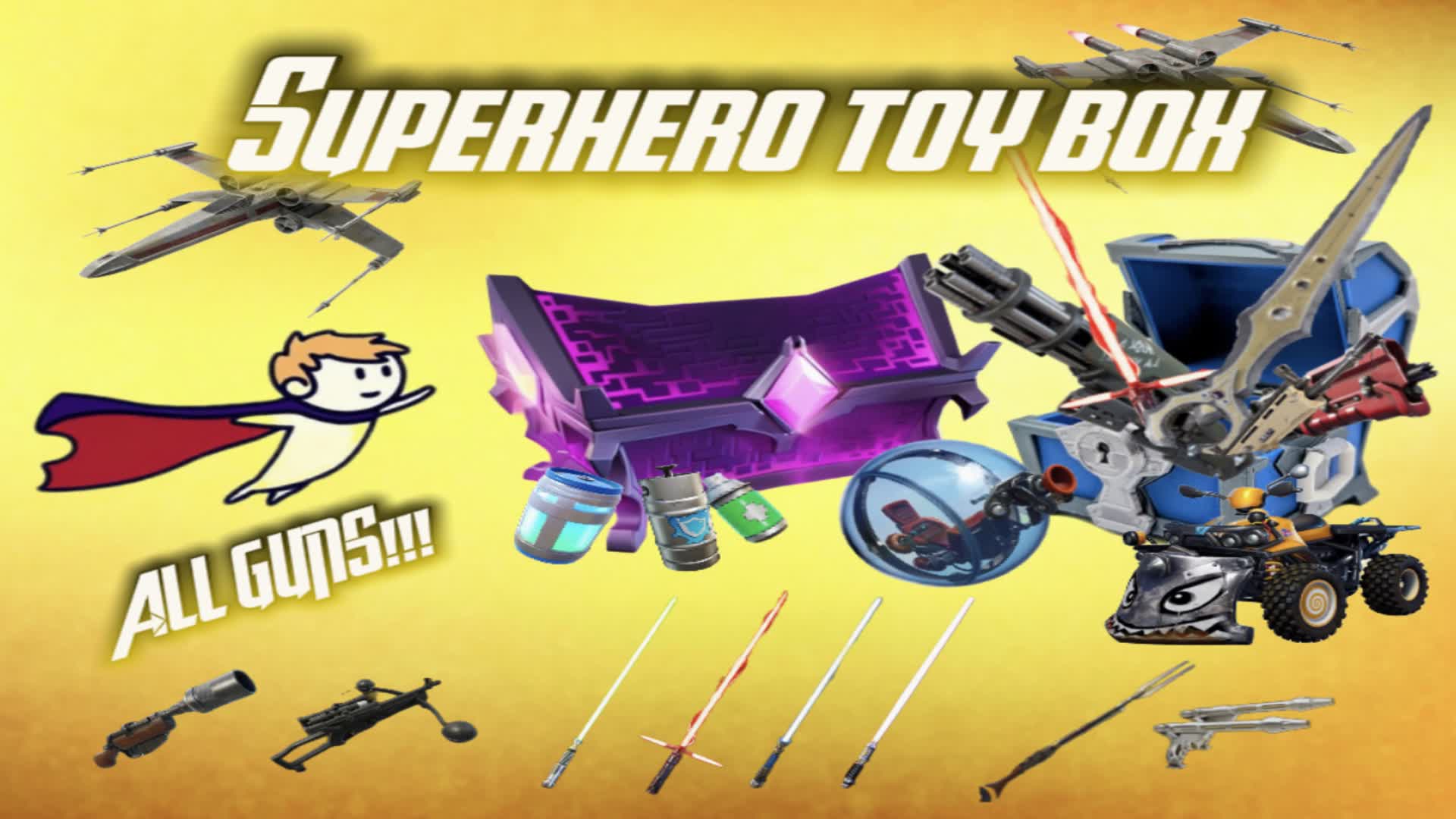 Superhero Toy Box FFA 1V1