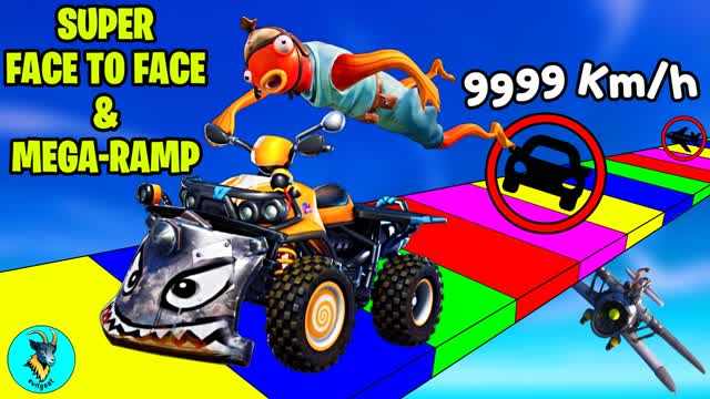 🚗 SUPER FACE TO FACE AND MEGA RAMP 🚗