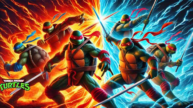 🔵 TMNT BLUE VS RED 🔴