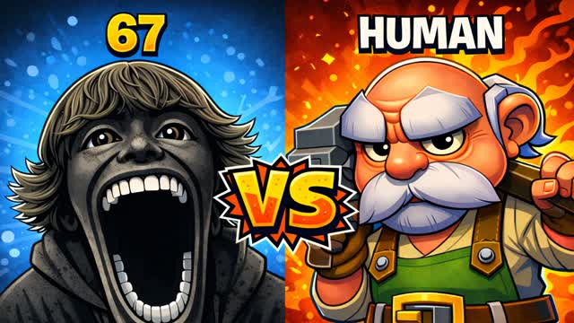 HUMAN VS BRAINROT🔫🧠