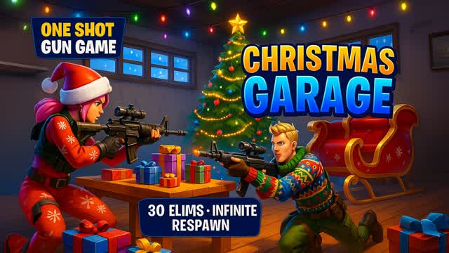 CHRISTMAS GARAGE ONE SHOT GUN GAME 🎄