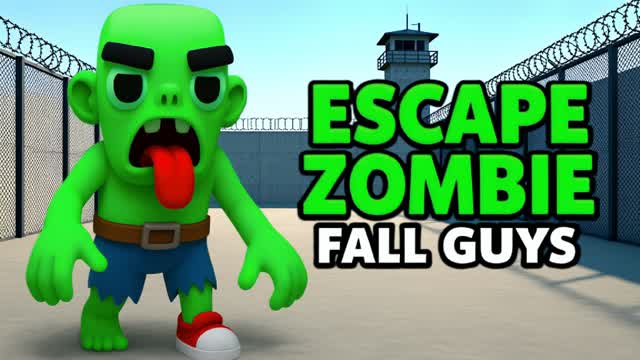 ESCAPE FROM ZOMBIE🧟FALL GUYS