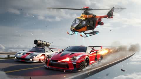 CRAZY CAR RACE&WEAPONS 01