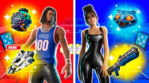 CRAZY BRAZY RED VS BLUE 🔴🔵 2146-5767-1481 by yggdrasil - Fortnite