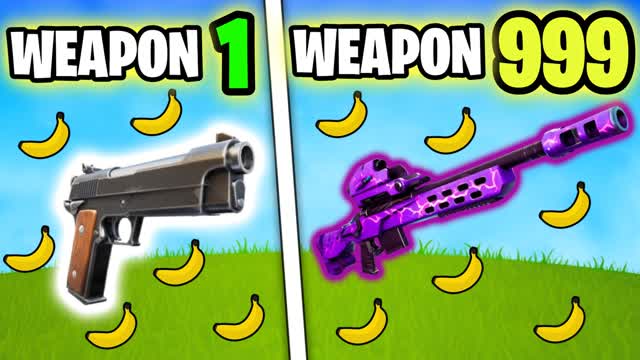 🍌GUN GAME 🔫 BANANA ONE SHOT