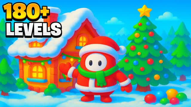 🌈🎄FALL GUYS VERY EASY OBBY👑