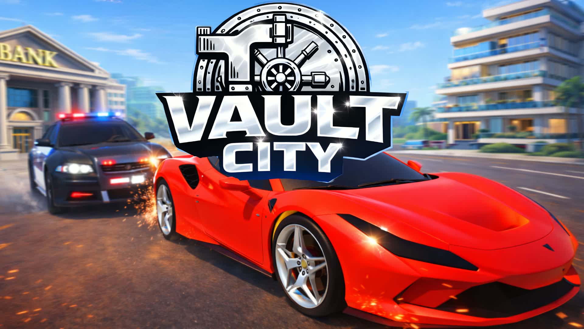 VAULT CITY 🏦 DRIVE FFA RP 🚓 - fortnite