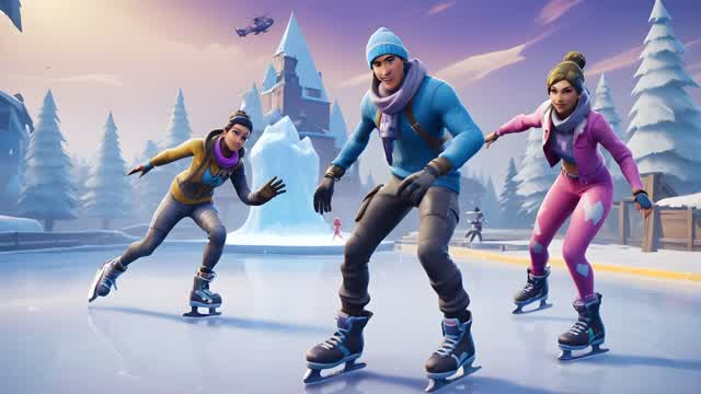 SLIPPERY ICE RINK FIGHT