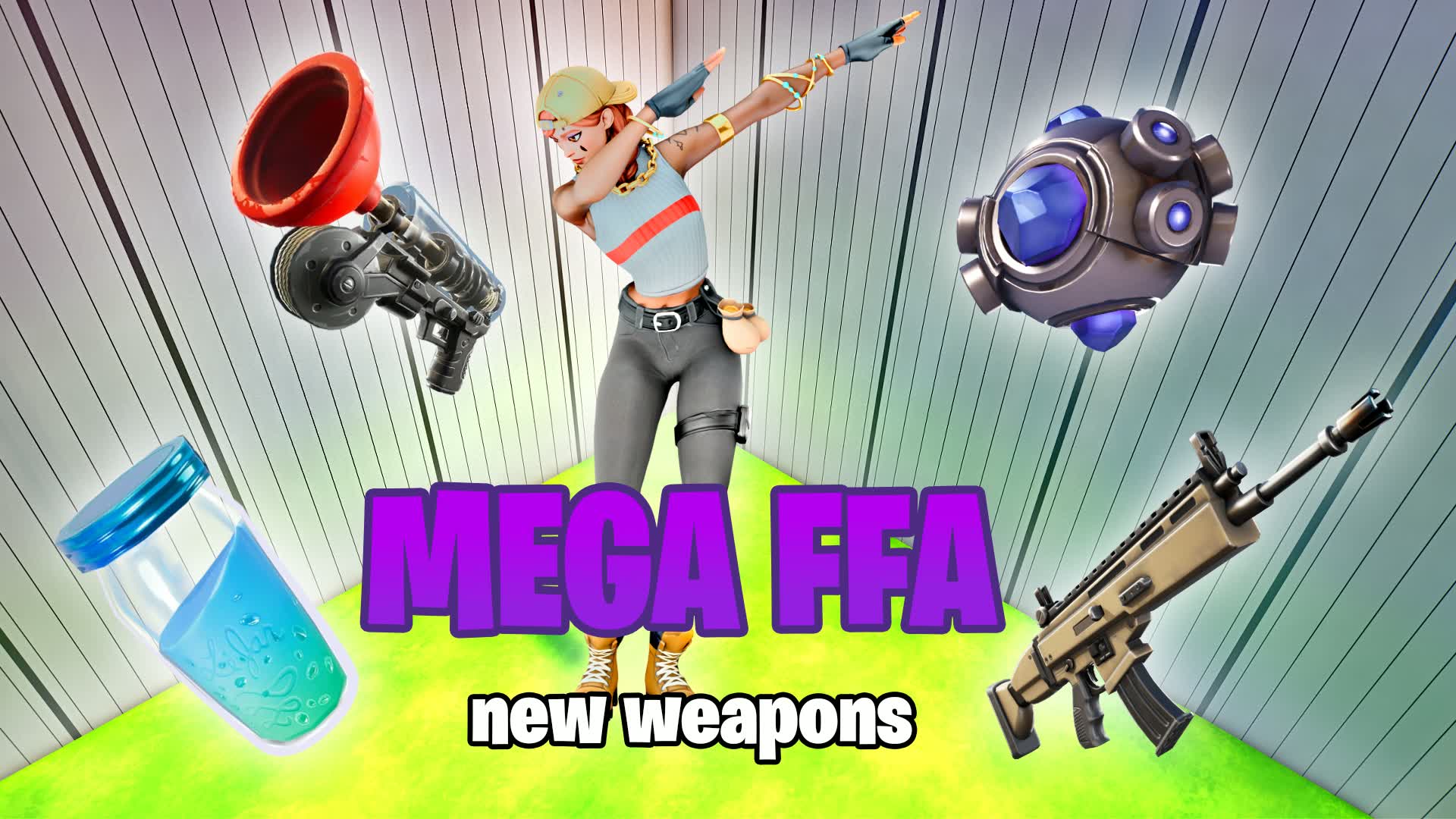 MEGA FFA *FREE FOR ALL*, Fortnite island 9656-0739-8948 by rabootowiec