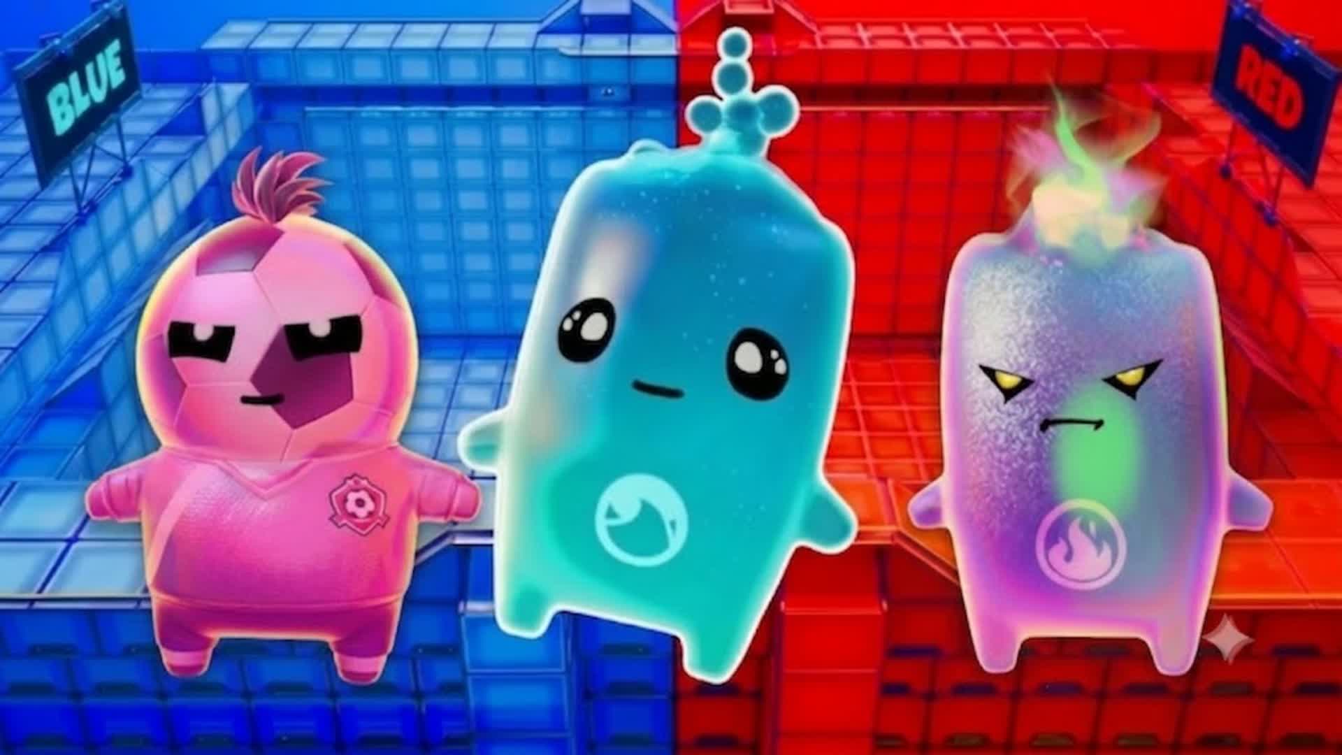 RED VS BLUE PINK POWERS