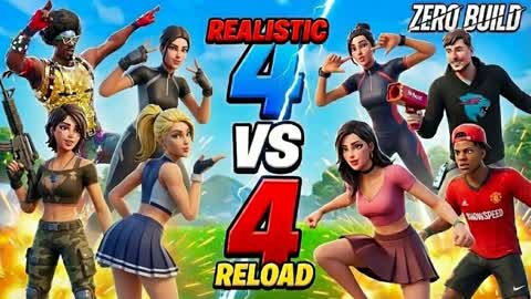Realistic 4 VS 4 Reload 🎯​