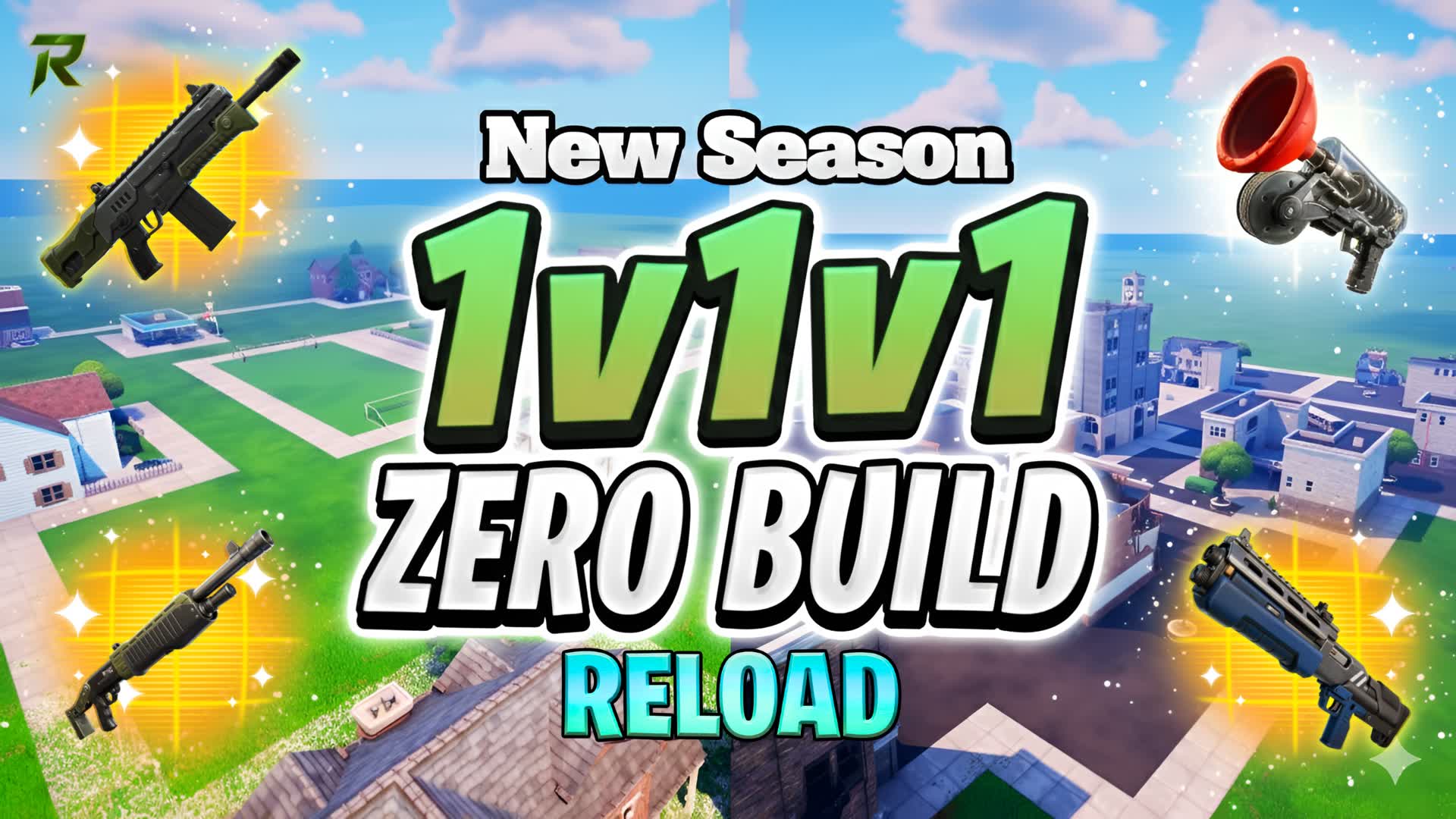 1V1V1 ZERO BUILD FFA 🎯