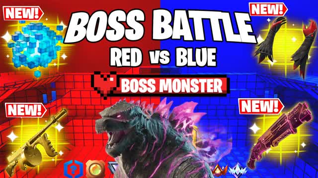 🗡️BOSS BATTLE🗡️ 🔴RED VS BLUE🔵