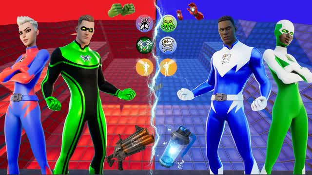 🔴RED VS BLUE🔵 | CRAZYY HERO BATTLE