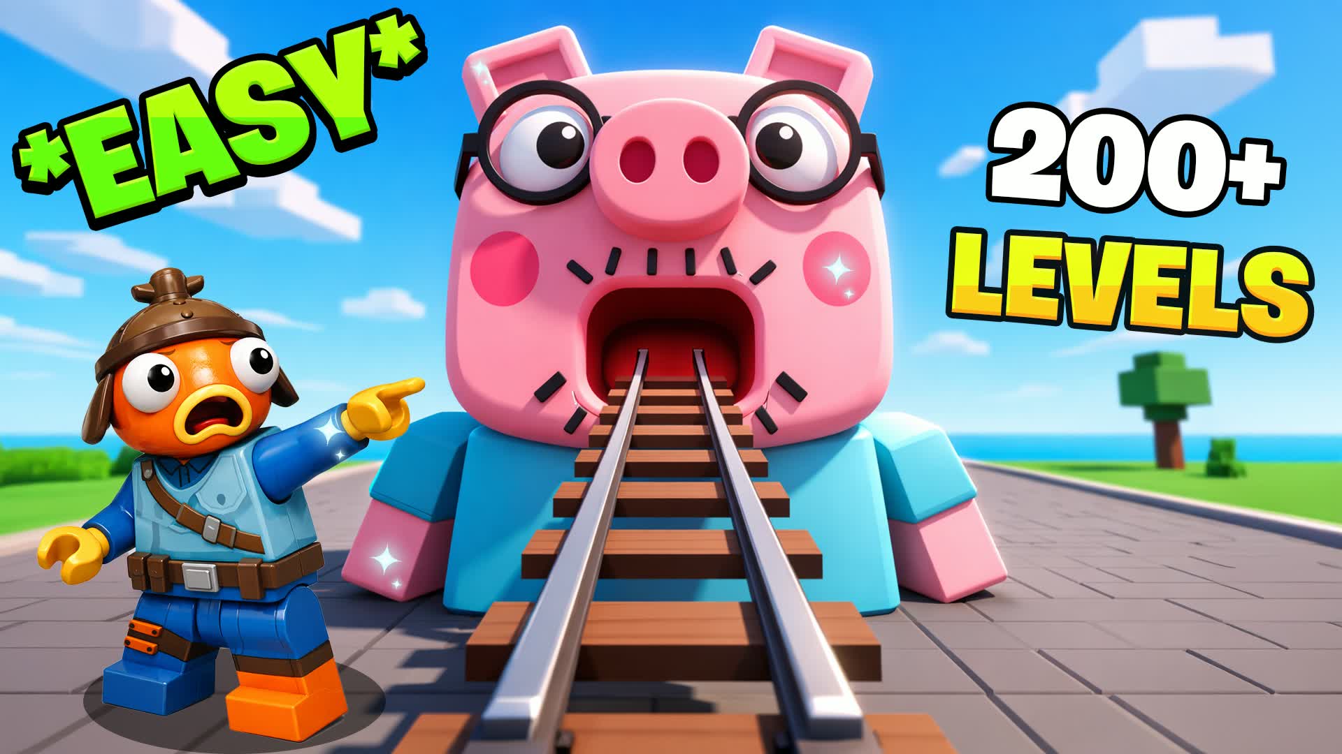 🌈 MEGA EASY OBBY PARKOUR - BRICK 250+🌈