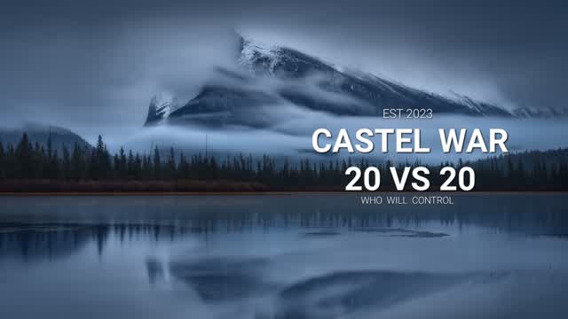 CASTEL WAR 20 VS 20 ❄️🥶
