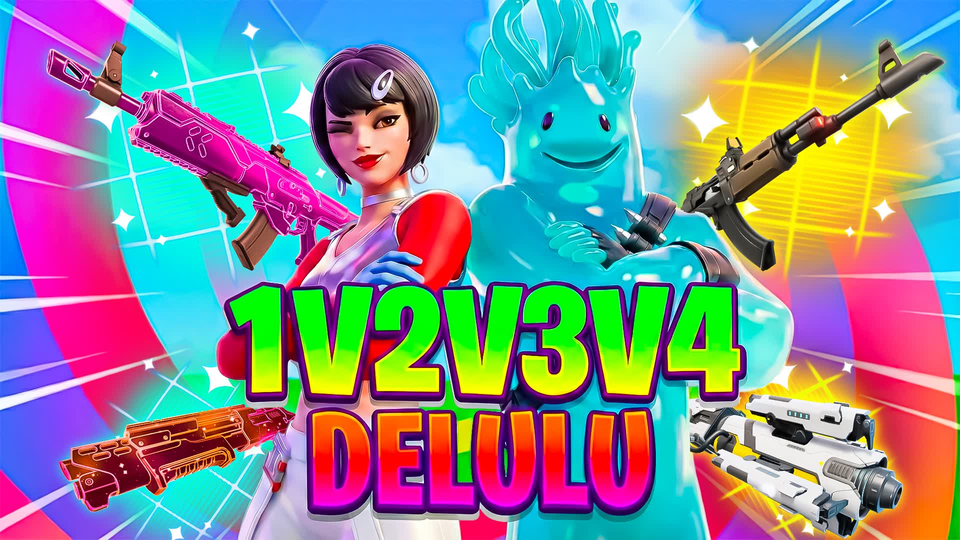 1v2v3v4 DELULU フリーフォーオール