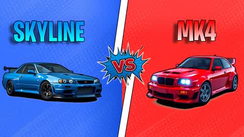 SUPRA MK4 VS SKYLINE R34 (RED VS BLUE)