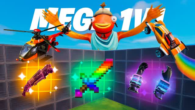 MEGA 1V1 ⭐ ALL GUNS 🔫 FFA 🎯