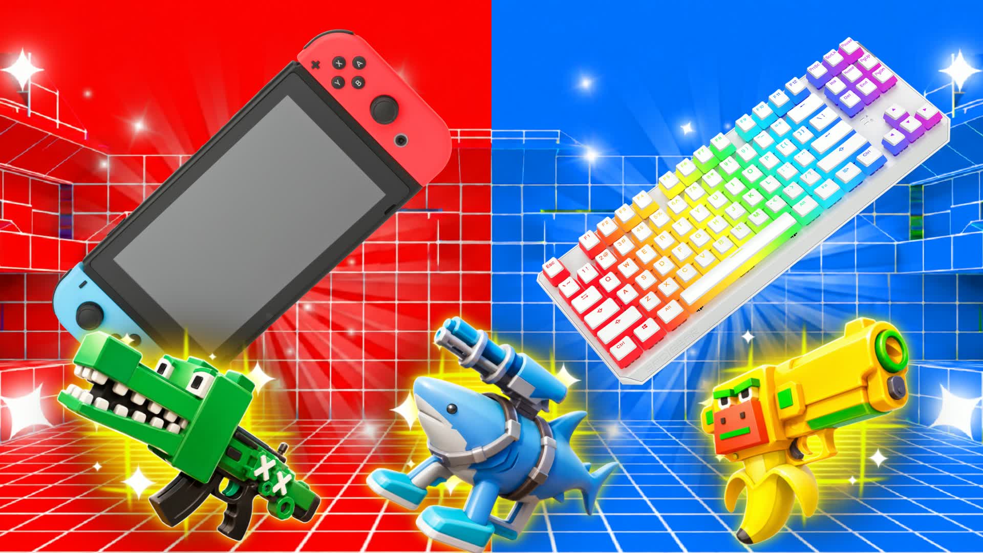 Red vs Blue 🔴🔵 [Console VS PC]