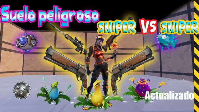 💥Sniper VS Sniper / suelo peligroso🔫右二