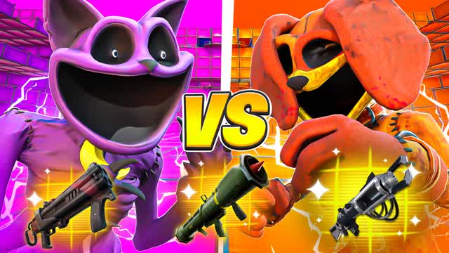 DOGDAY VS CATNAP🔴🔵RED VS BLUE ⭐ POPPY