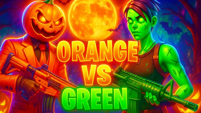 🕷️Orange vs Green🕷️: 🎃Trick or War🎃